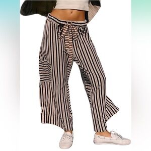 Wide Leg Striped Pant